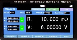 10μV～300V 3563A battery health tester Operation Interface