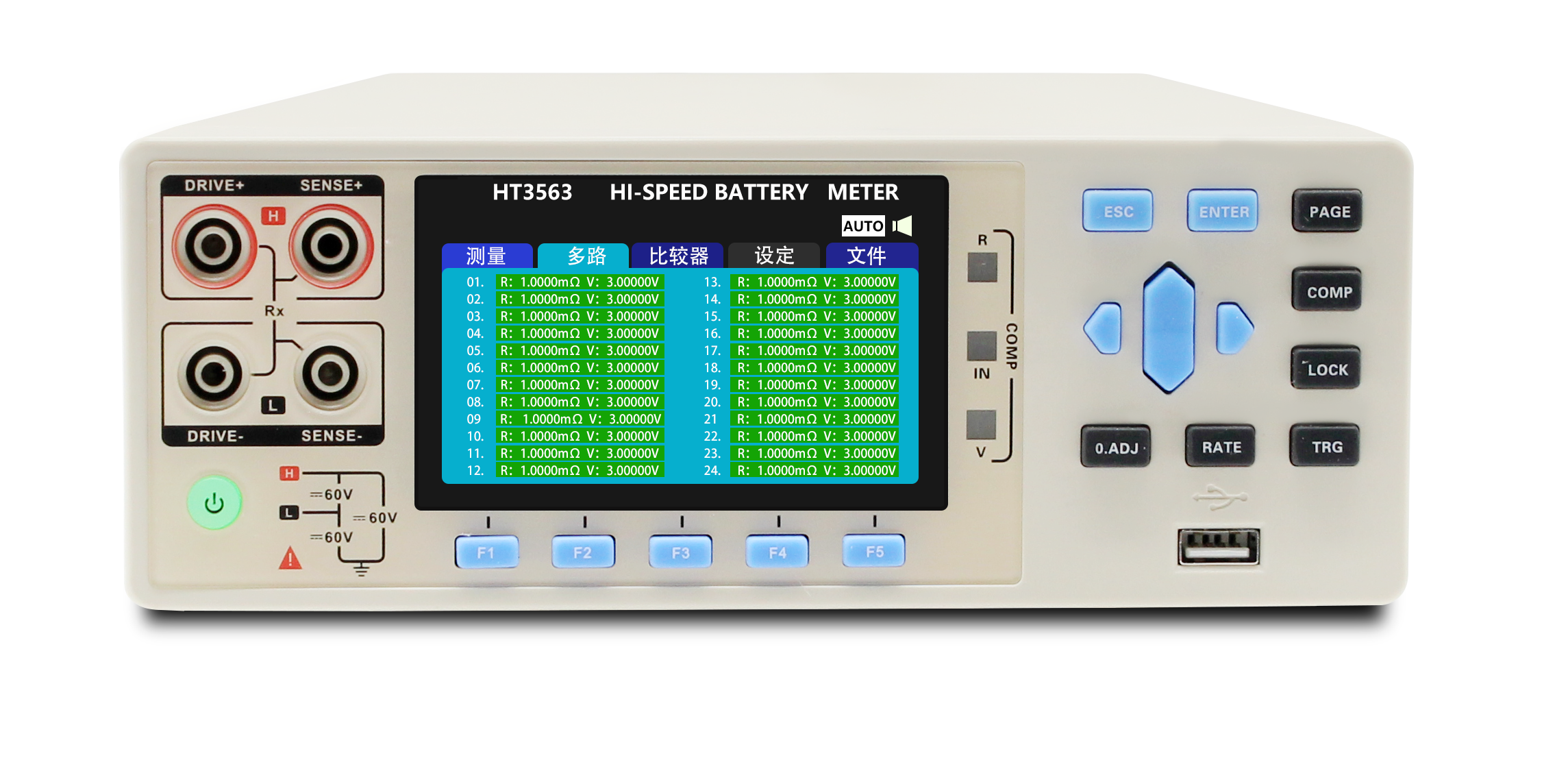 3563 Precision 60V battery tester for the testing of lead acid, AGM, or gel batteries.