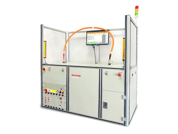 The compact DP8000 high-voltage wire harness tester (horizontal type) supports 3kV/5kV withstand voltage test and is equipped with a modular expansion interface and a four-wire measurement fixture.