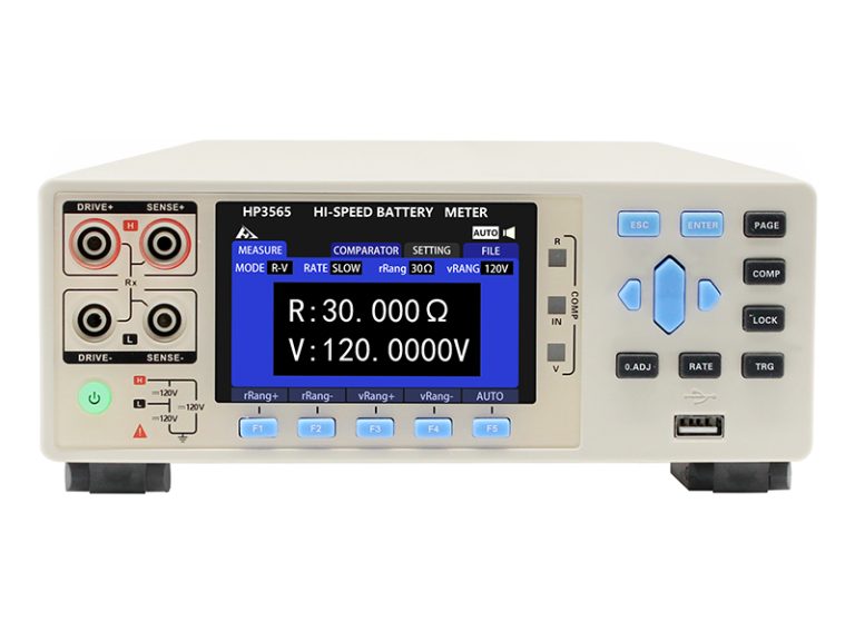 HP3565R fuel cell and UPS battery load tester front