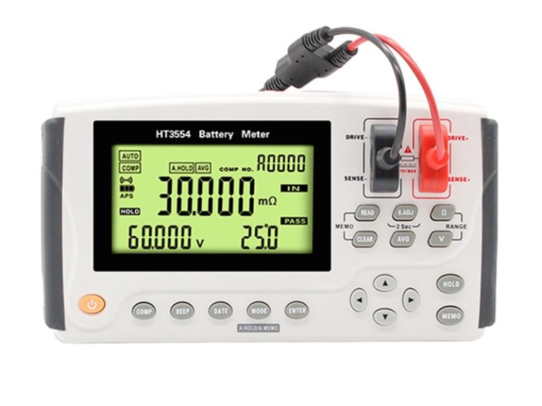 HT3554 handheld battery internal resistance tester ideal for online measuring UPS batteries and on-site