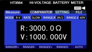HT3564 10μV～1000V 3564 lithium battery ir tester Operation Interface