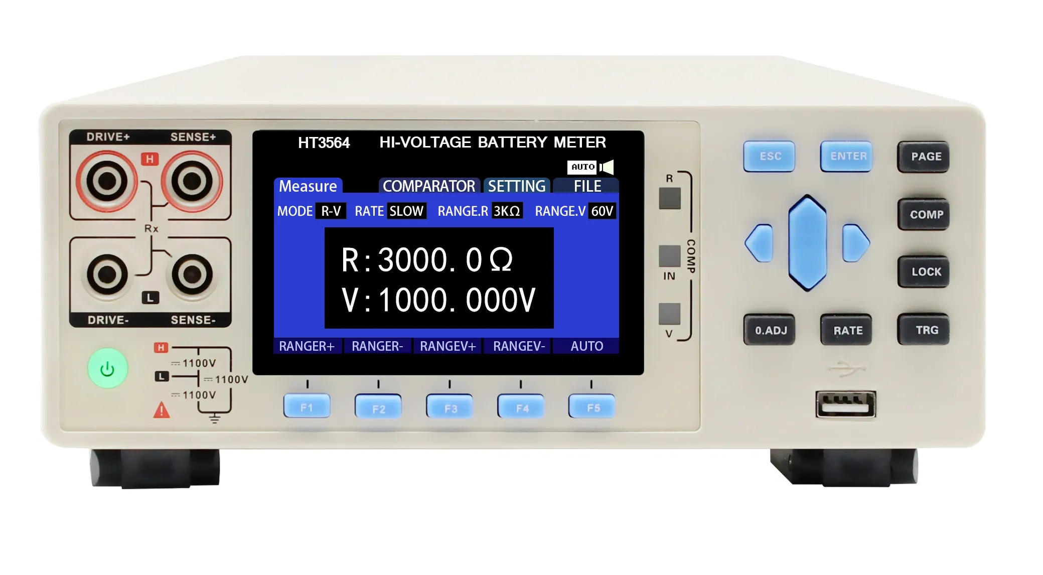 HT3564 hight voltage digital battery tester front view