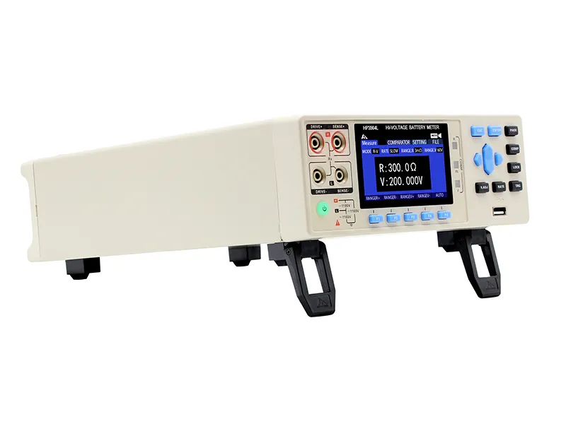 HT3564/L/H digital battery tester rear angle view