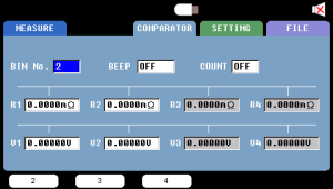 3563-12 Multi-channel Battery Tester Comparator Settings
