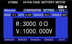 10μV～1000V 3564 Battery Tester Operation Interface